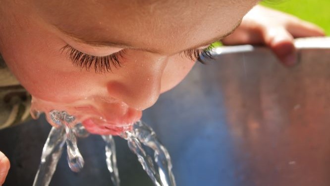  Drinking water. 